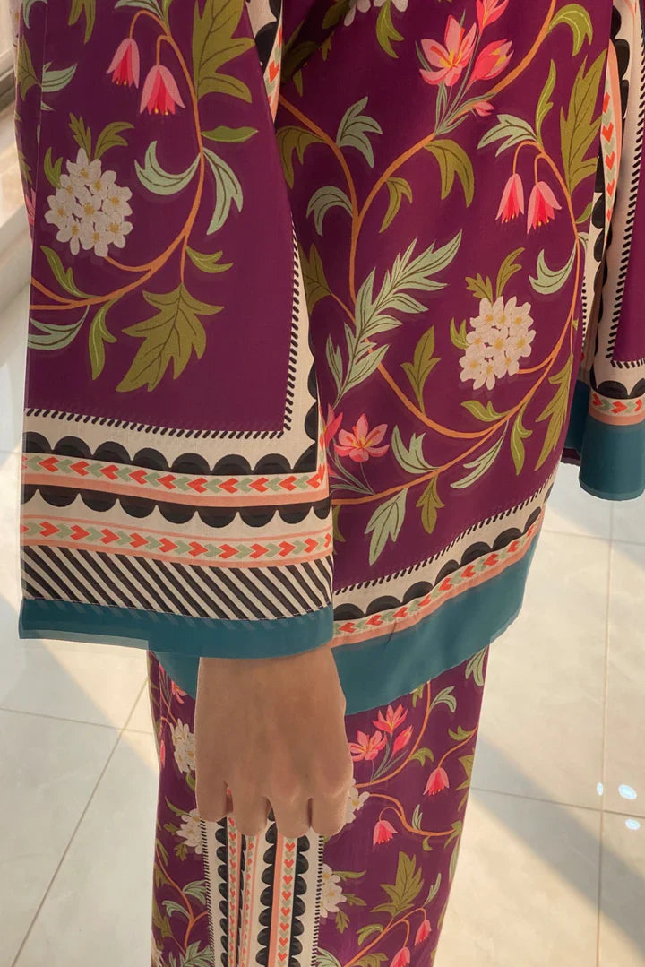 Designer Inspired Printed Co-ord Set D6189