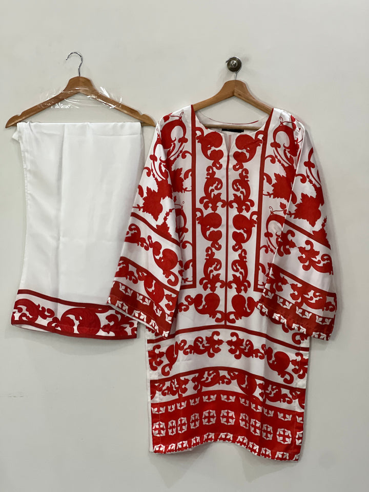 Elegant Malai Satin Co-ord Set D6109 - kharidari