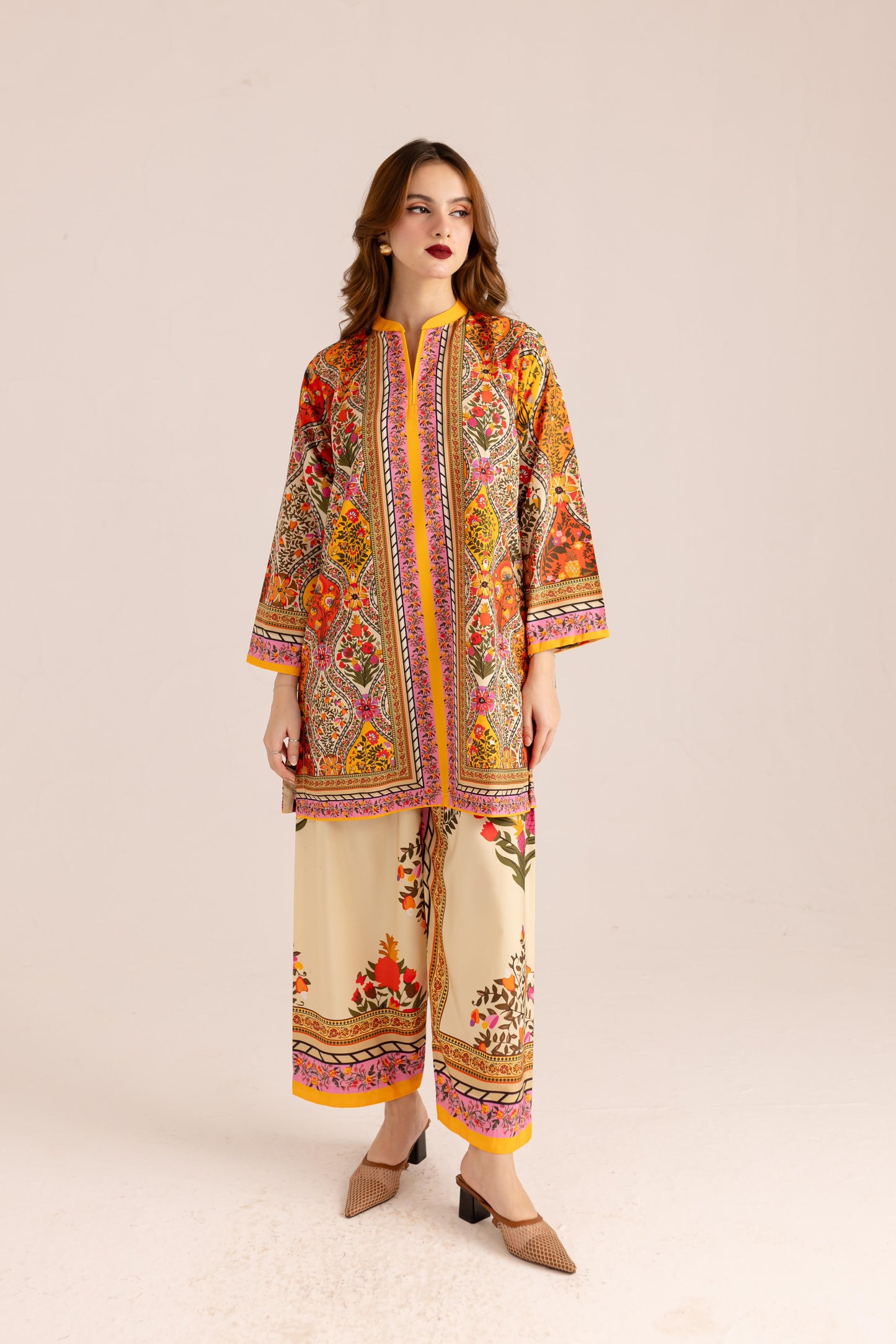 Sleek & Stylish Duo Co-ord Set D6127 - kharidari