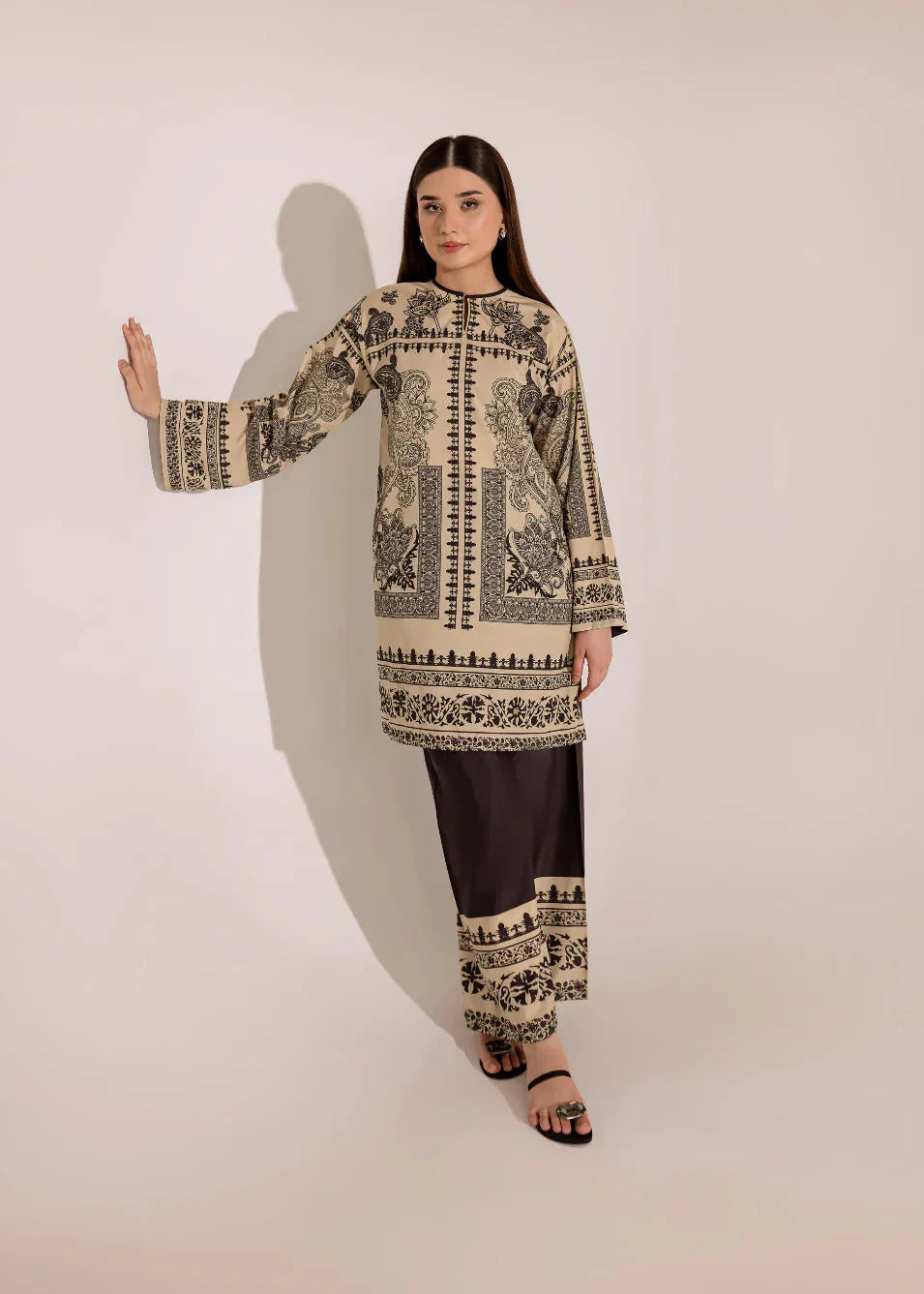 Twin Peaks Co-ord To Elevate Your Look D6126 - kharidari