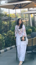 legance in White – Premium Jam Cotton Embroidered Co-ord Set D6244