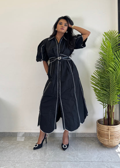 Premium Look Cotton One Piece Dress D6139 - kharidari