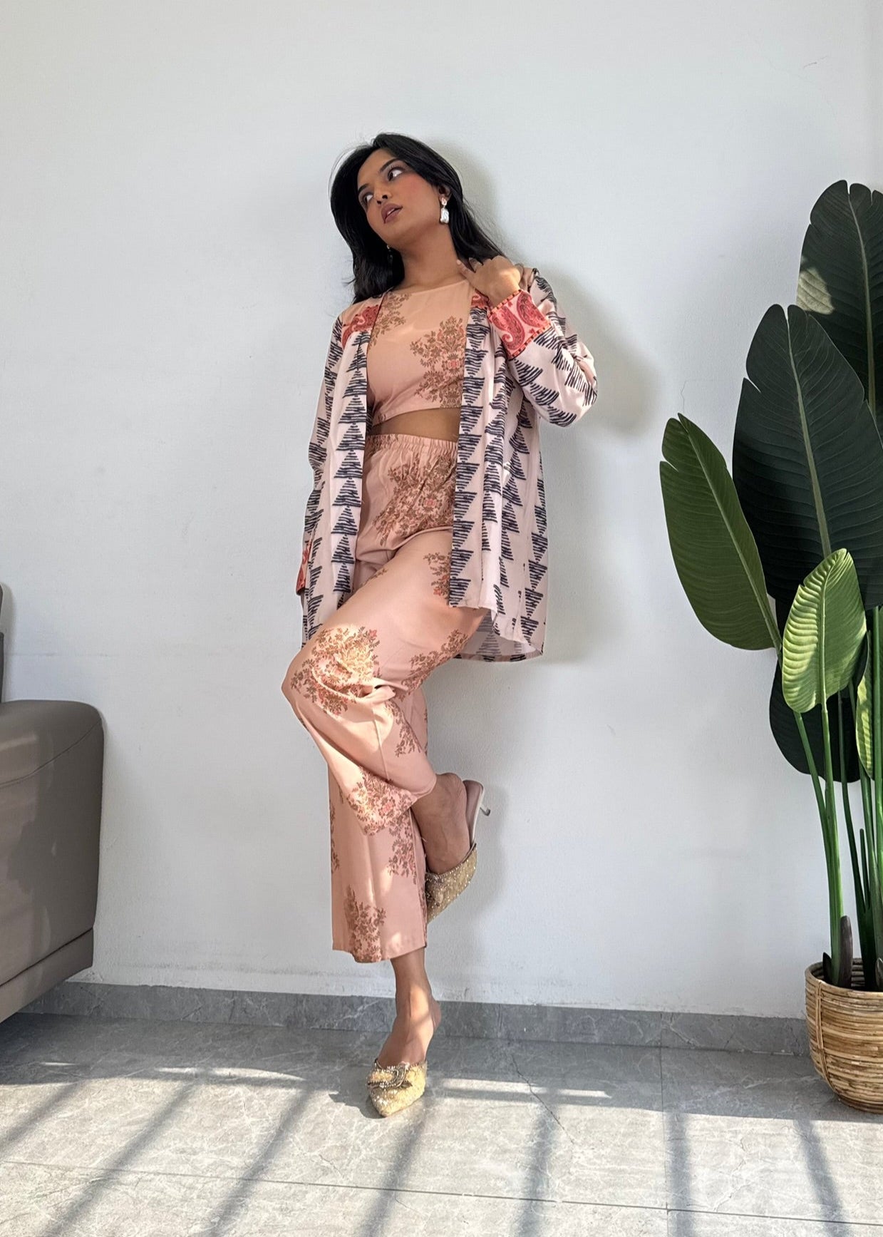 Fashion in Harmony: Premium Cord Set for Elevated Style D6176 - kharidari