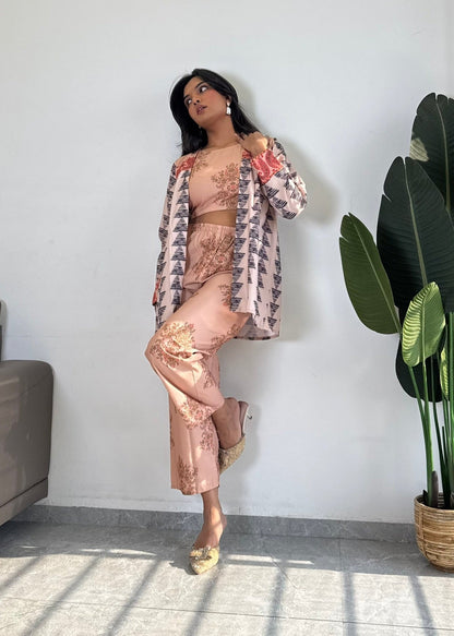 Fashion in Harmony: Premium Cord Set for Elevated Style D6176 - kharidari