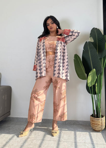 Fashion in Harmony: Premium Cord Set for Elevated Style D6176 - kharidari