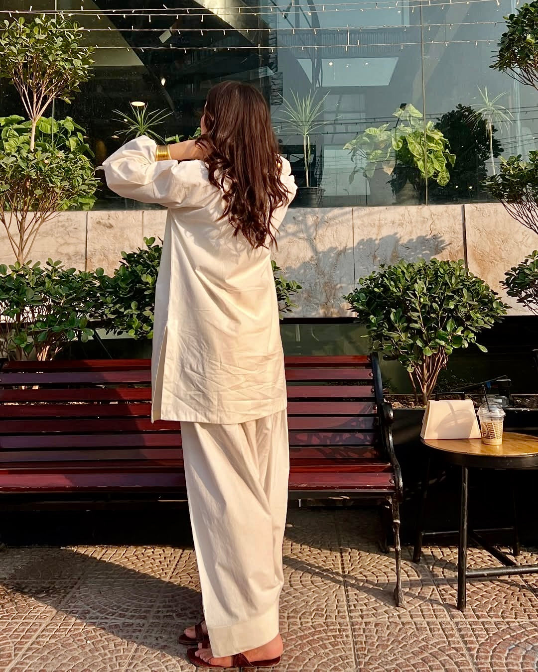 Premium Roman silk Co-ord Set  Effortless Style & Luxe Comfort D6242 - kharidari