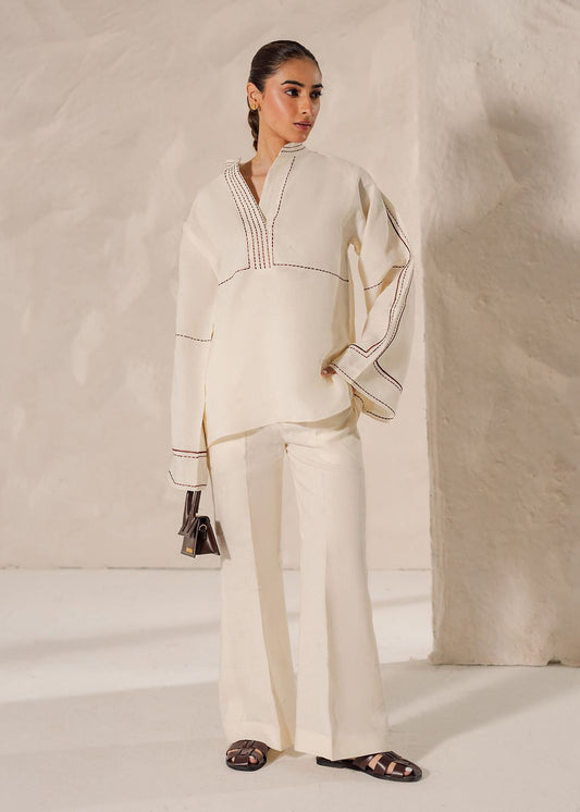 Embroidered Pure Cotton Co-ord Set | Women's Party Wear Dress D6315