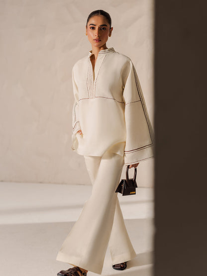 Embroidered Pure Cotton Co-ord Set | Women's Party Wear Dress D6315