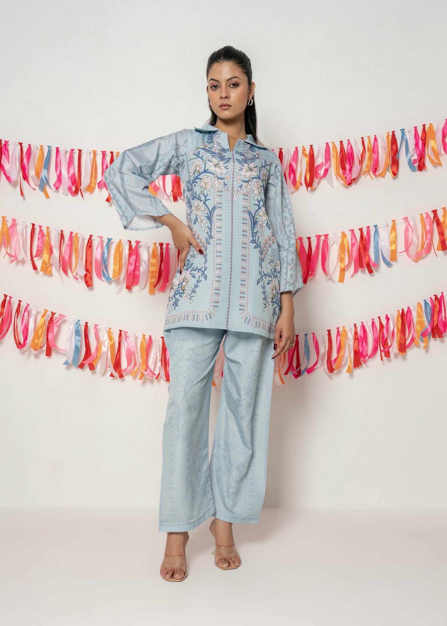 Off-Duty Vibes Co-ord Set D6241 - kharidari