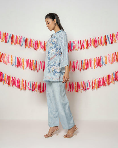 Off-Duty Vibes Co-ord Set D6241 - kharidari