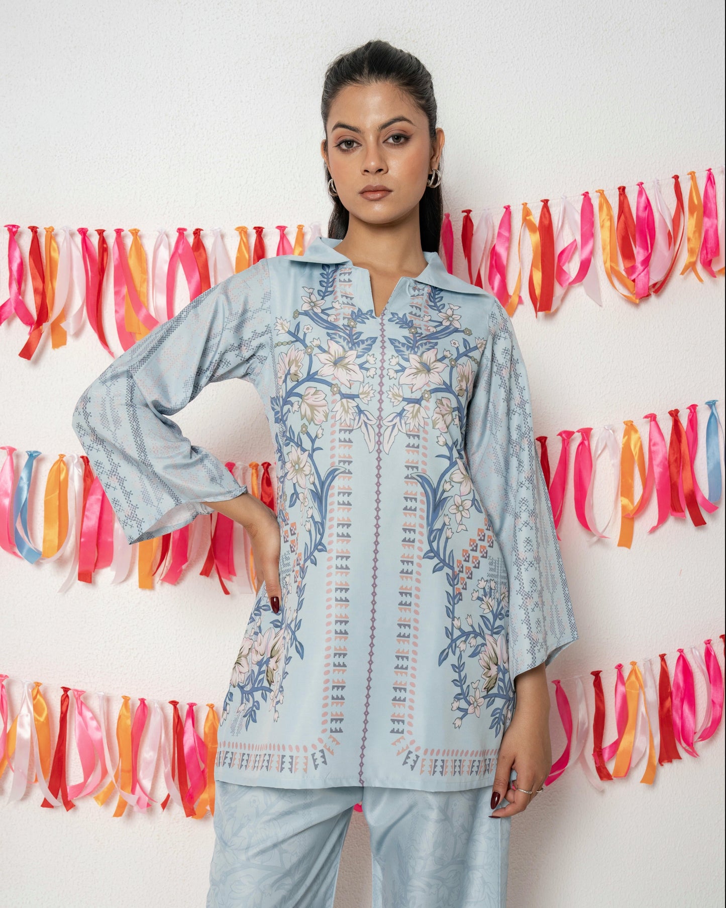 Off-Duty Vibes Co-ord Set D6241 - kharidari