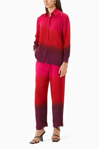 Stunning Shaded Shirt And Pants Co-Ord D-01146