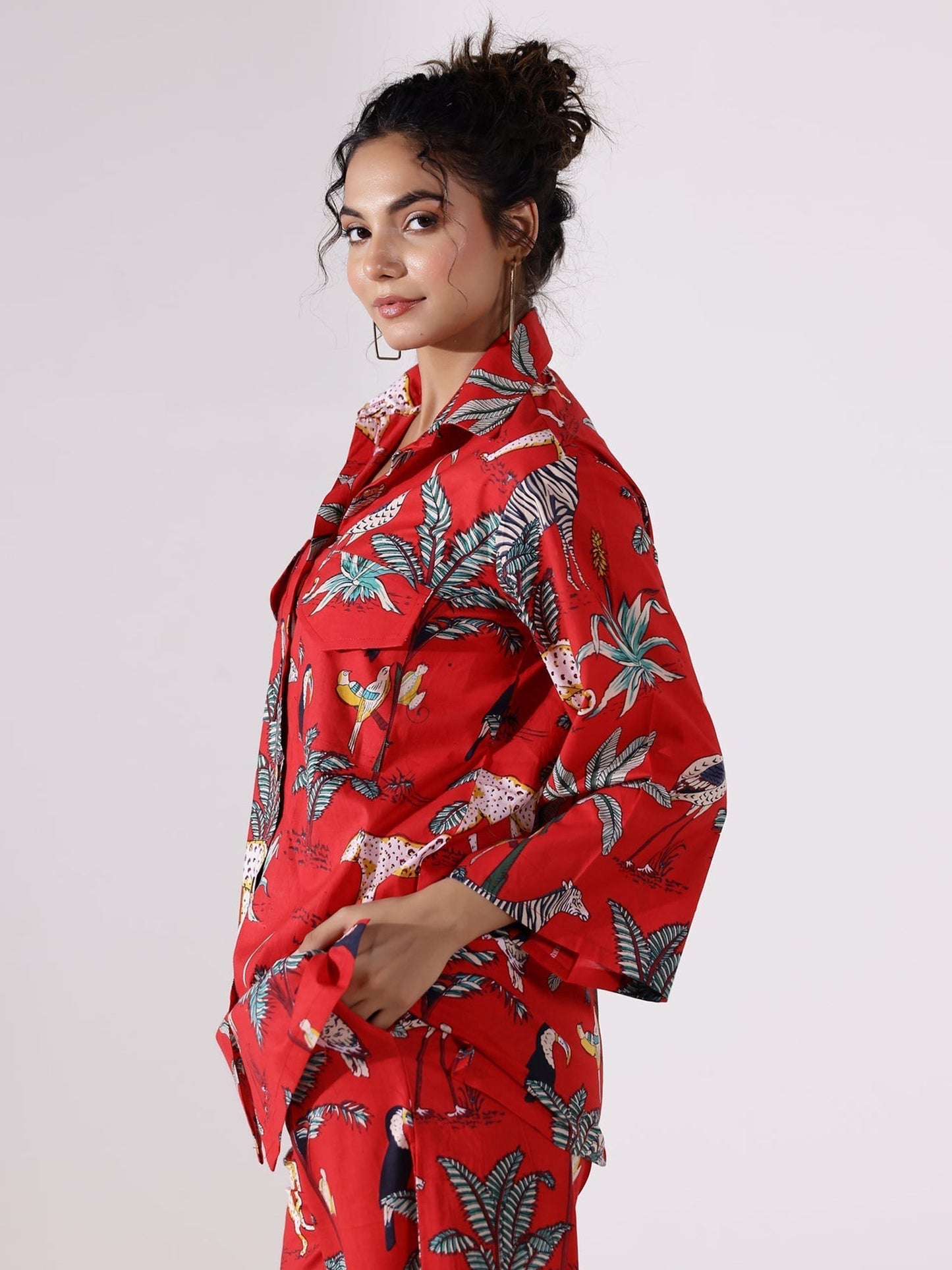 The Botanical Cotton Coord Set D6025 - kharidari