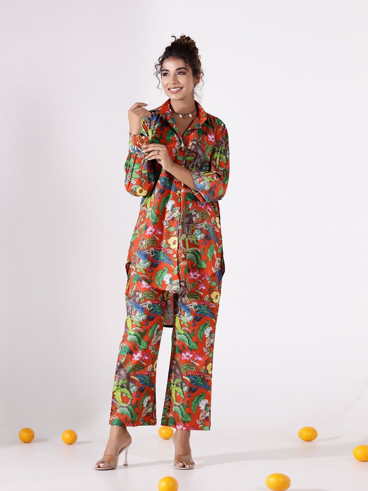 The Flowerbed Cotton Coord Set D6014