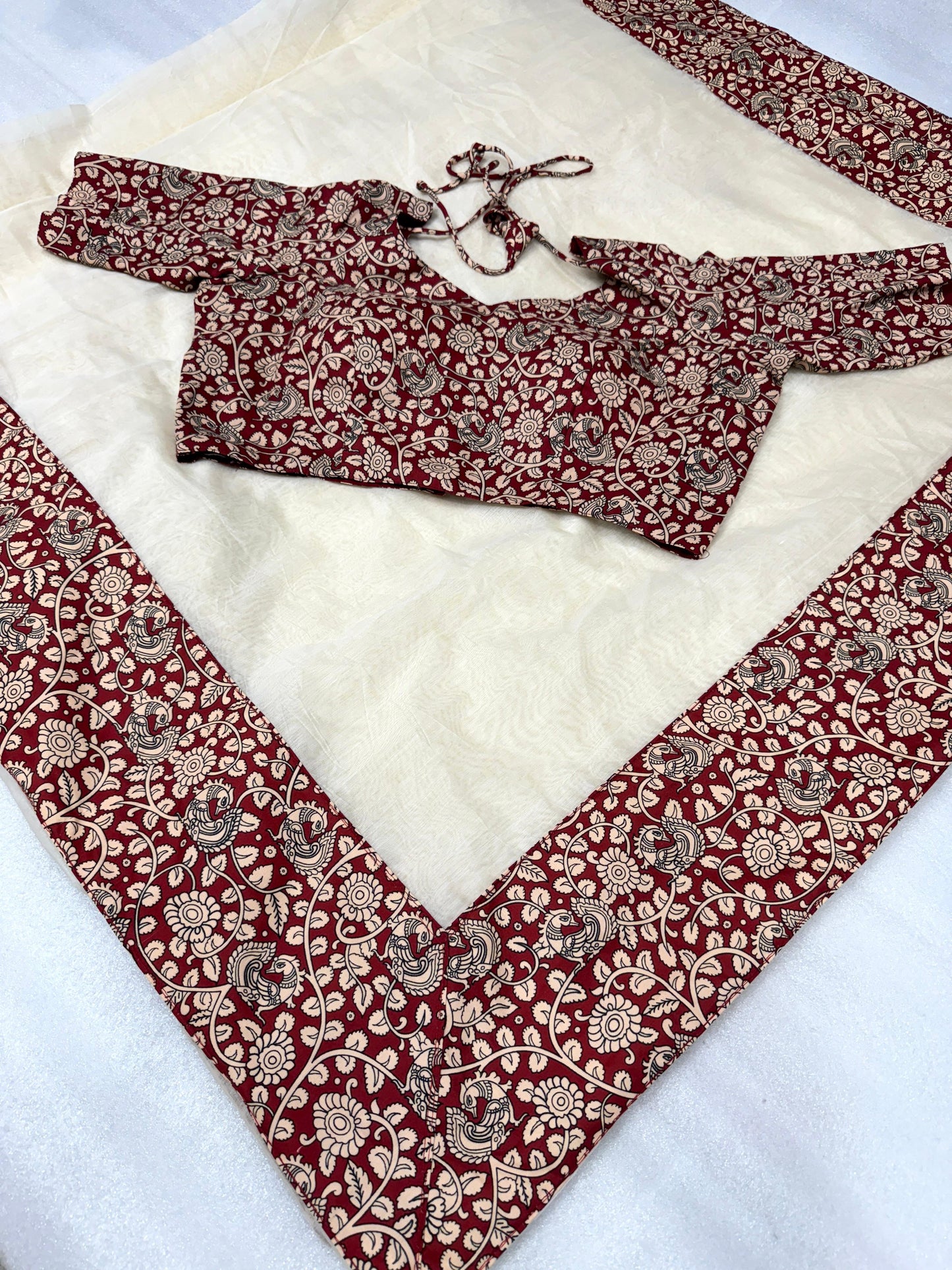 Chanderi Cotton with Designer Pichwai Kalamkari Border D5051