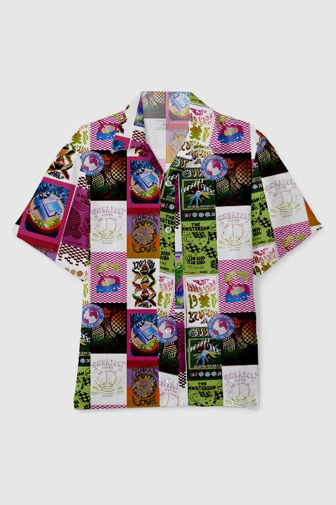 Funky Abstract Printed Shirt D7007