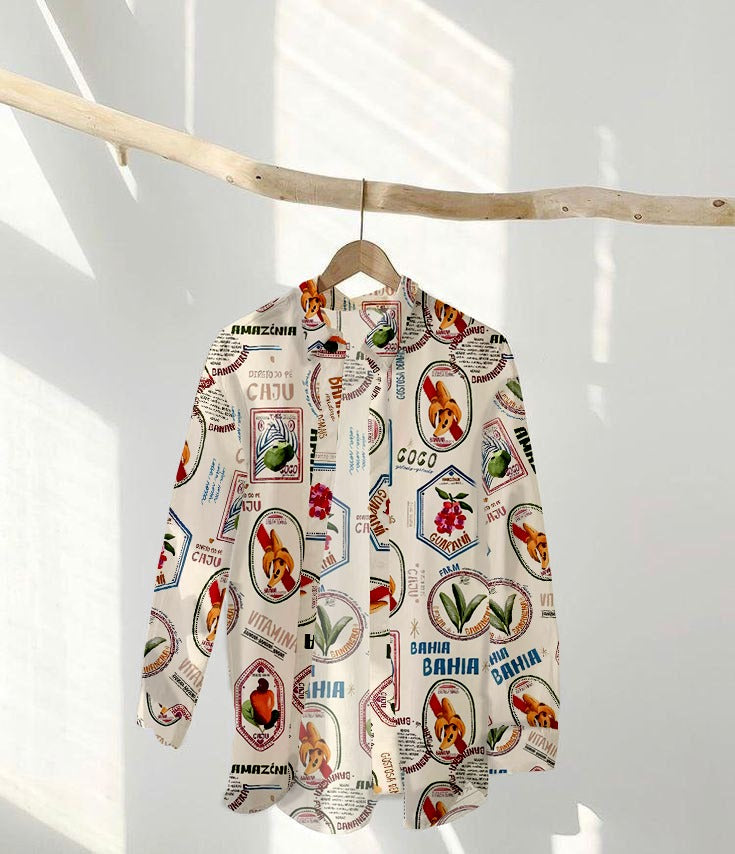 Fruit's Printed Shirt D7025