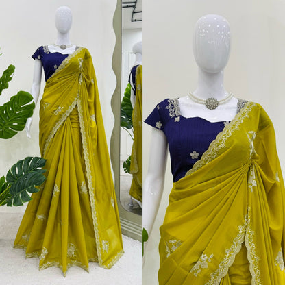 Women's Designer Work Saree  KD-579 - kharidari
