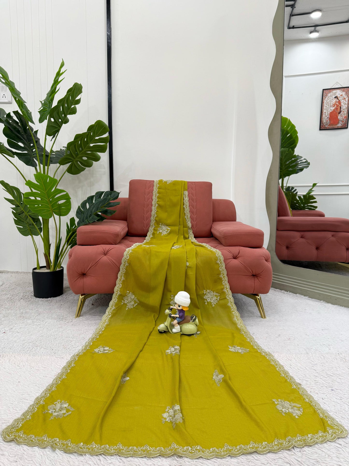 Women's Designer Work Saree  KD-579 - kharidari