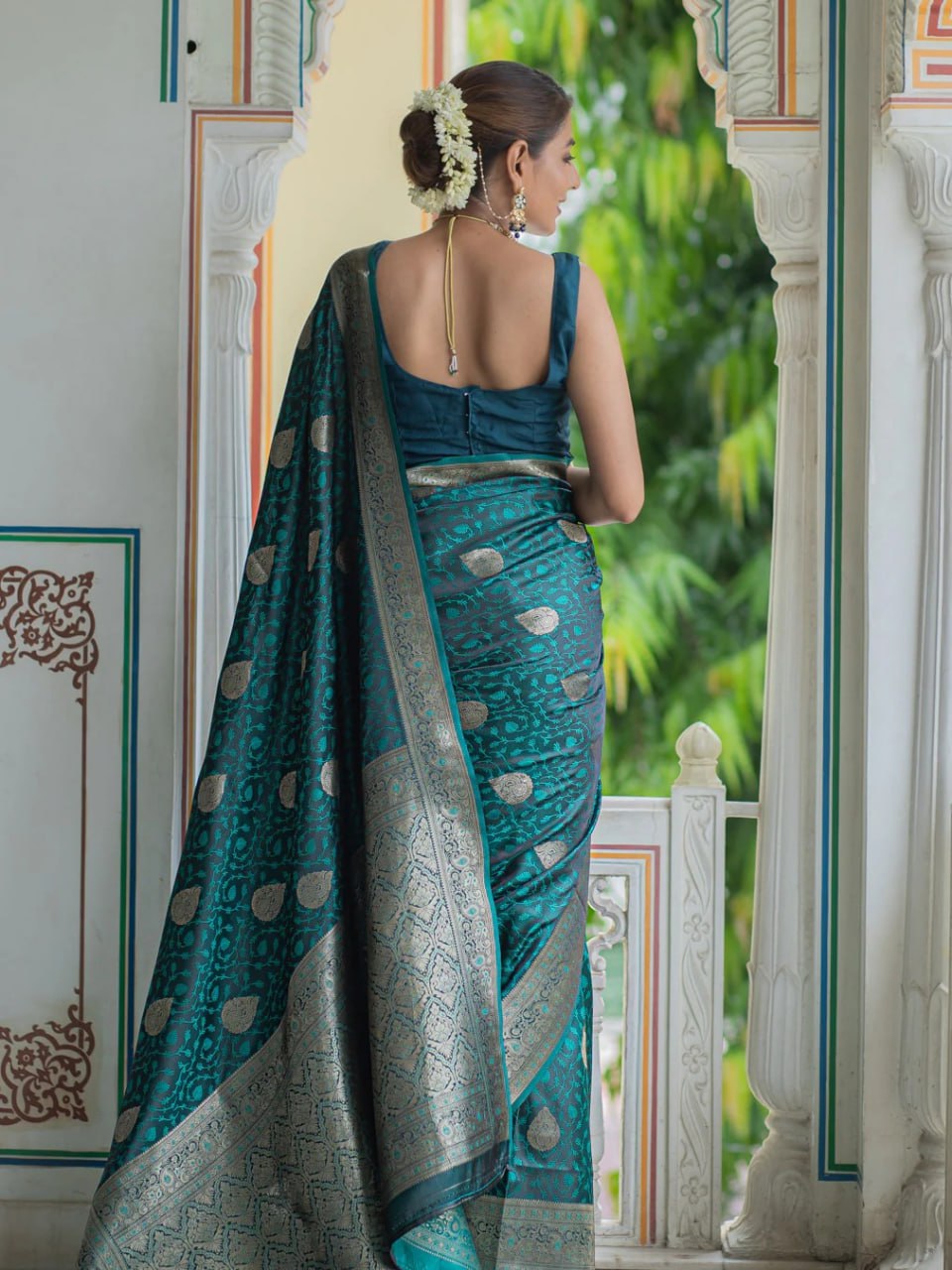 Banarasi Pattern Soft Silk Saree AY- 50106