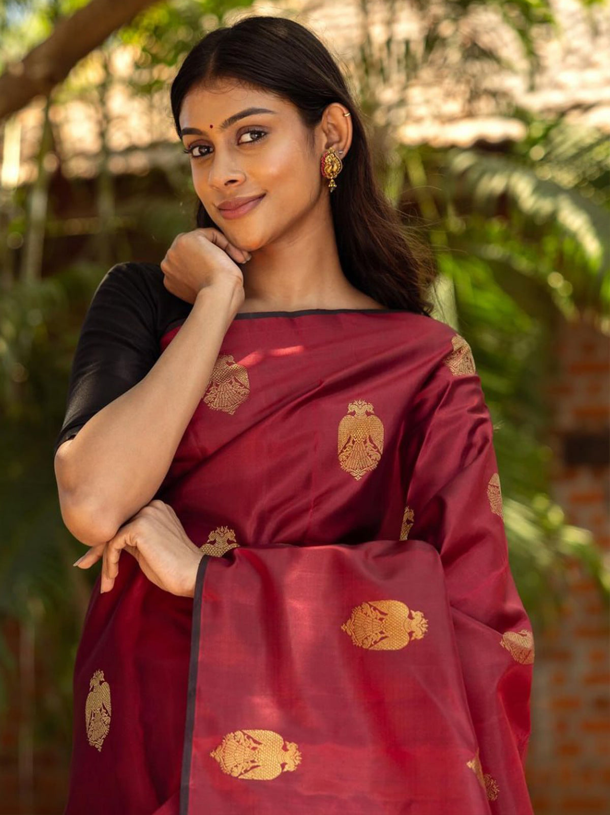 Banarasi Silk Saree Made Up Of Silk Threads Woven AY-3023