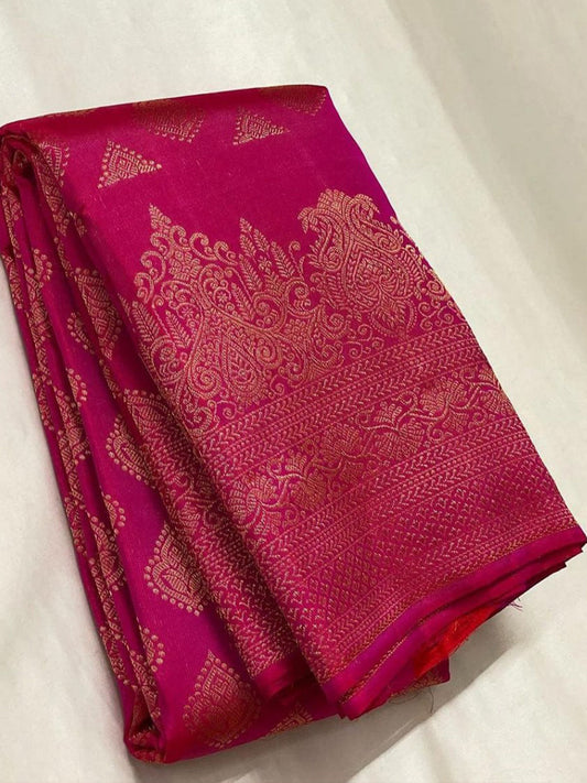 Banarasi Silk Saree with Heavy brocade Work AY-40125