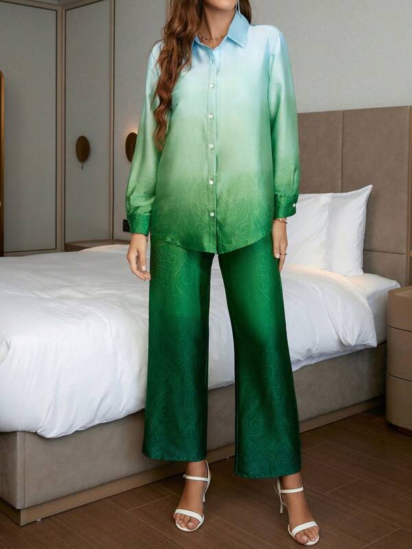 Beautiful Green Color Shirt & Pant