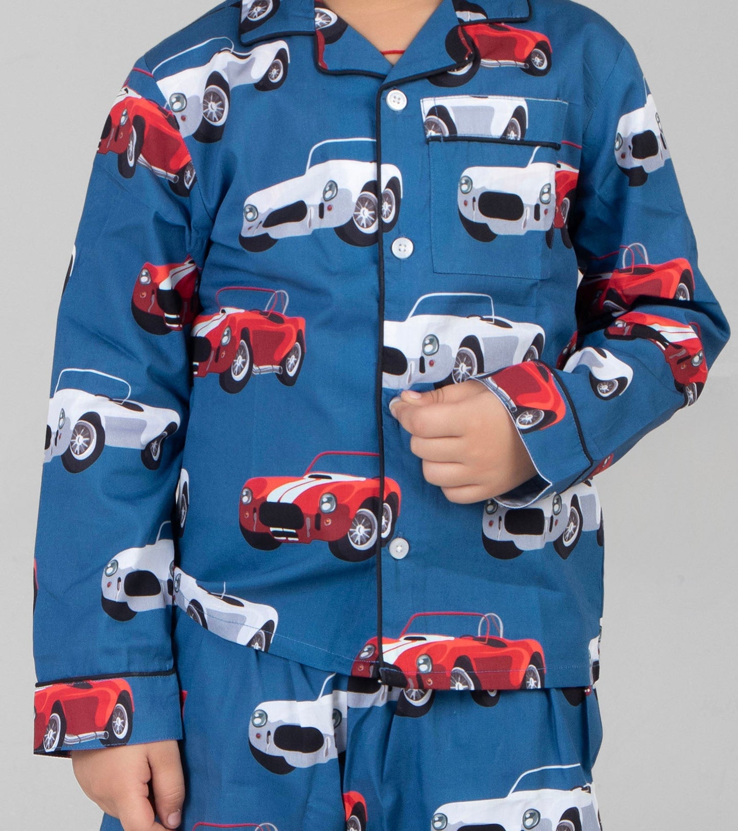 Car Printed Night Suit Set for Boys D138