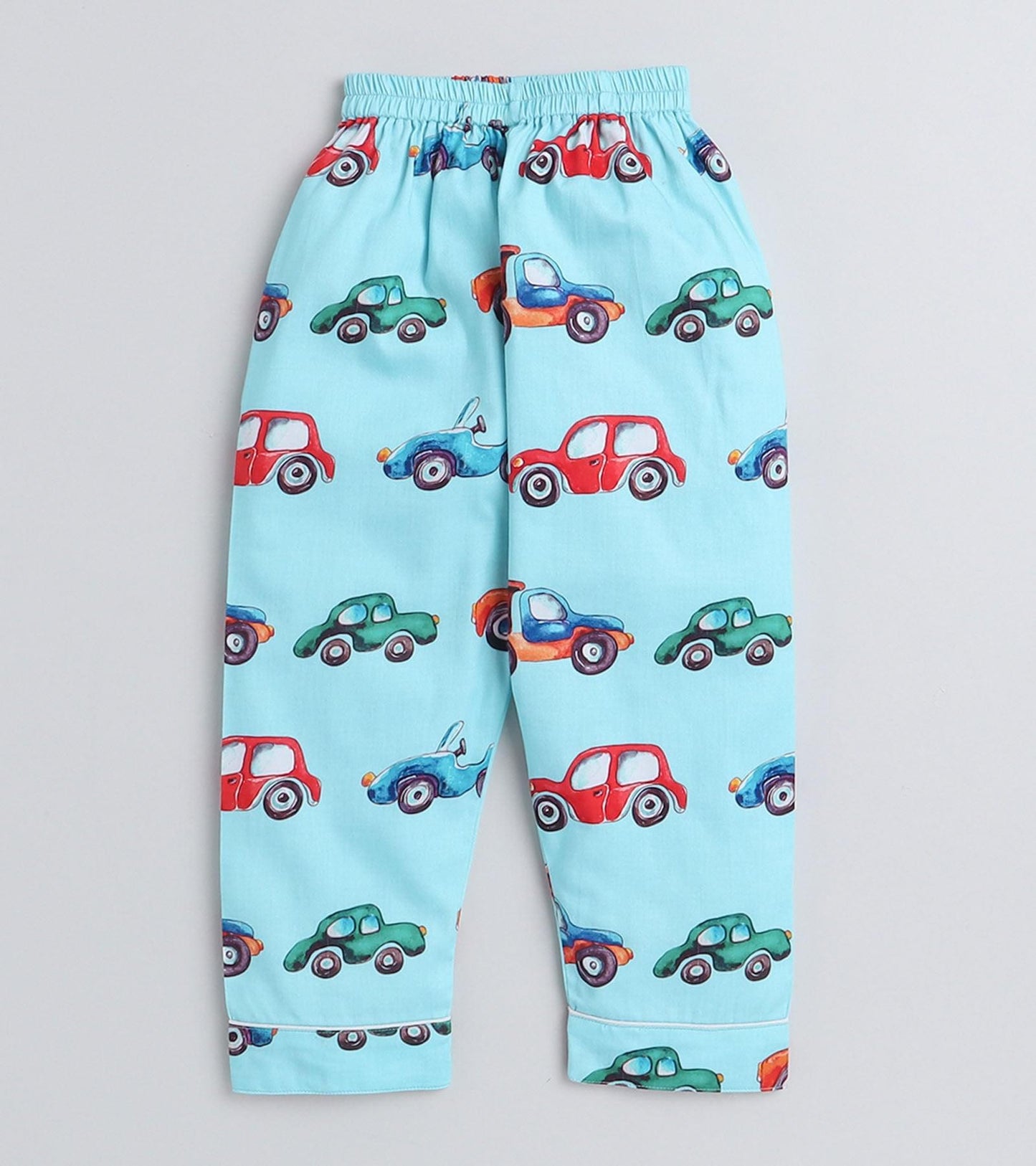 Car trucks printed Night suit for boys D142