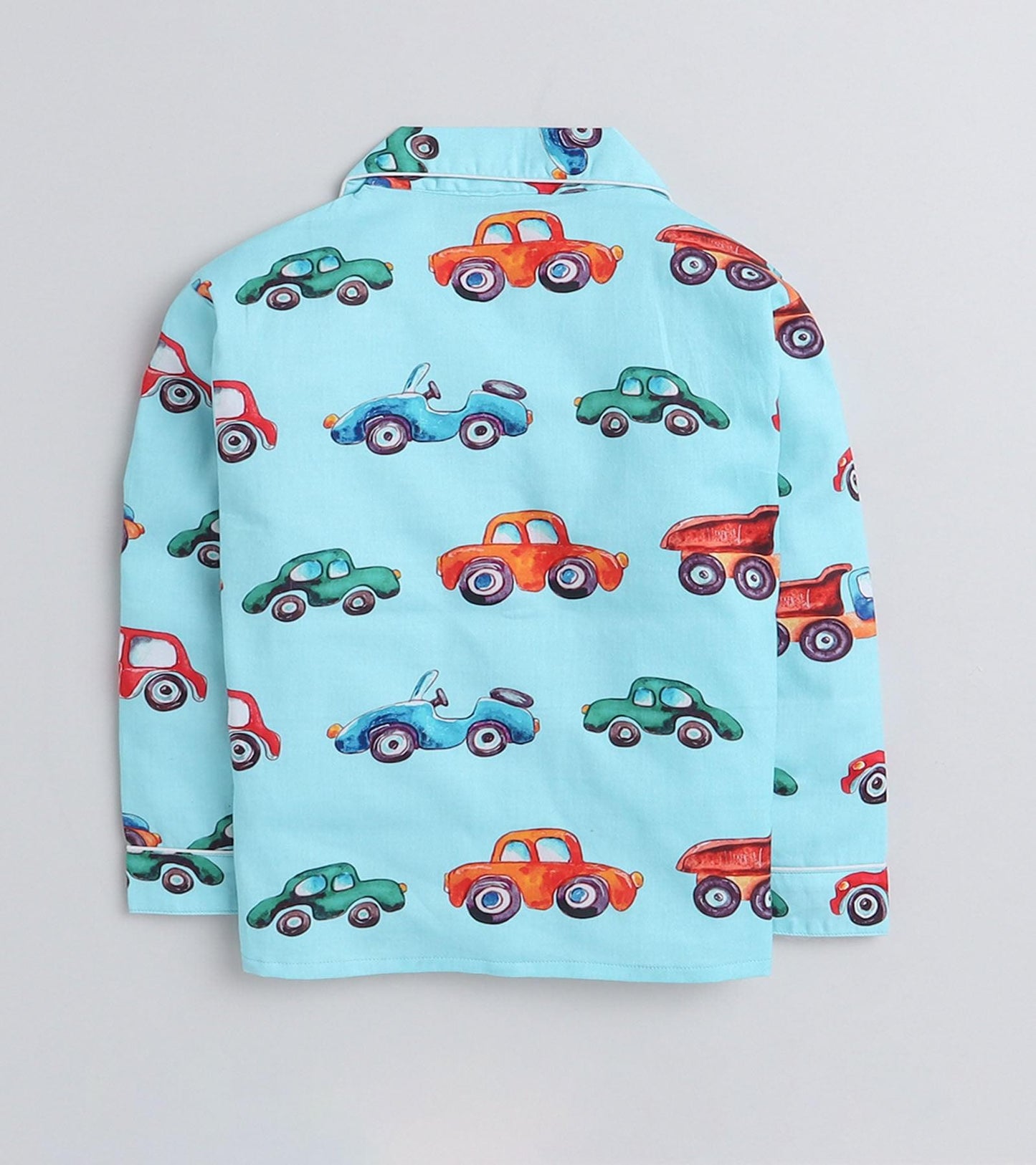 Car trucks printed Night suit for boys D142