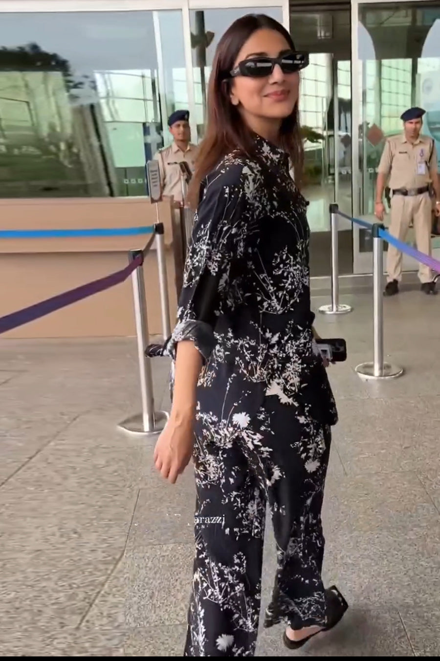 Celebrity Style Flower Printed Co-ord Set D6020 - kharidari