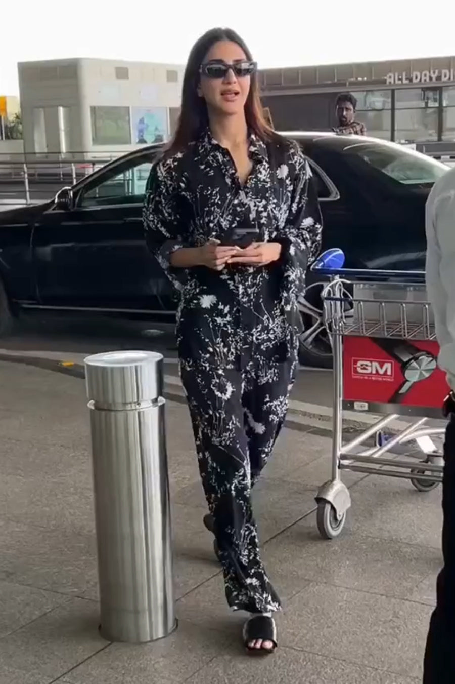 Celebrity Style Flower Printed Co-ord Set D6020 - kharidari