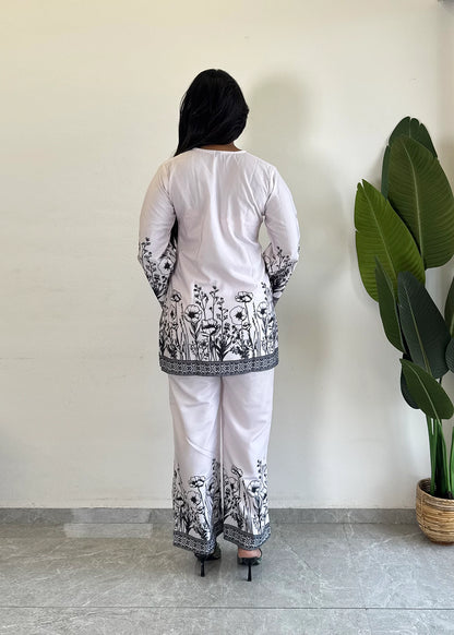 Chic & Comfy Raymond Cotton Flower Co-ord  Set