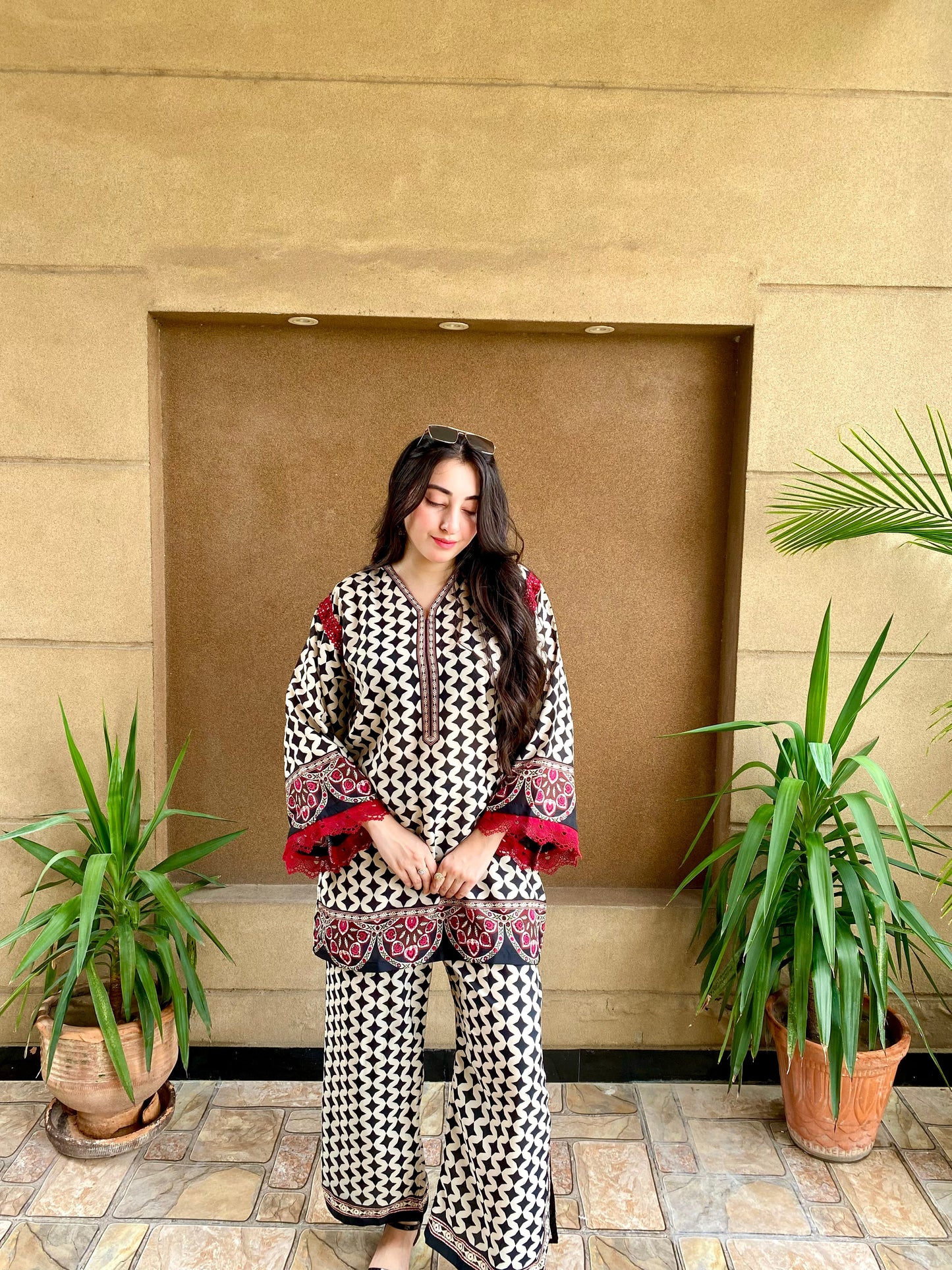 Comfort Fit Designer Rayon Co-Ord Set for Women D6334