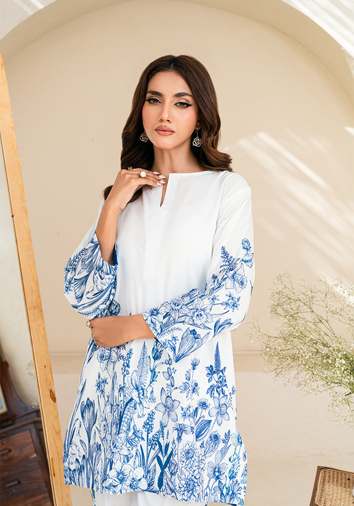 Comfortable Raymond Cotton Flower Print Cotton Co-ord D6159 - kharidari