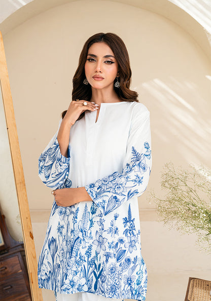 Comfortable Raymond Cotton Flower Print Cotton Co-ord D6159 - kharidari