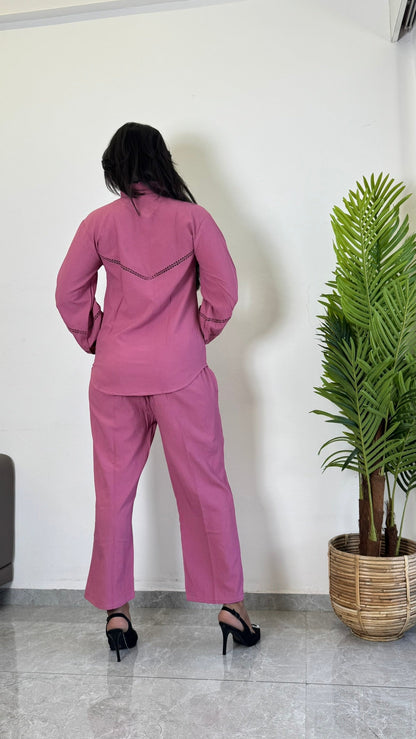 Pretty & Powerful Pink Co-ord Set D6200 - kharidari