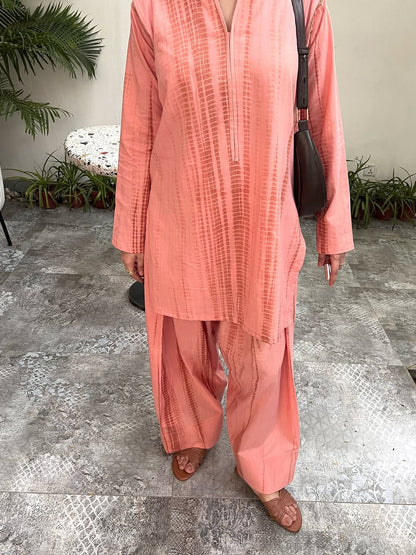 Blush Shibori Tie-Dye Co-ord Set D6301