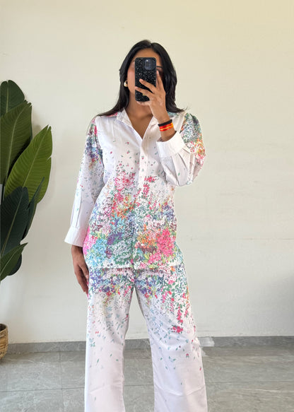 Trendy printed Raymond cotton co-ord set for women