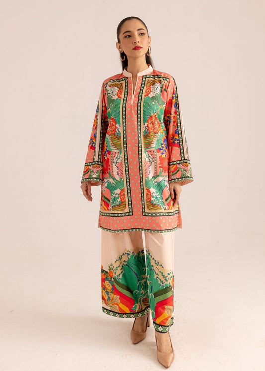 Elegant Malai Satin Co-ord Set  Soft, Stylish & Comfortable D6111 - kharidari