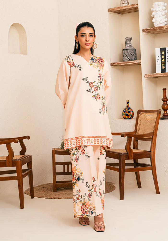 Everyday Comfort  Raymond Cotton Flower Print Co-ord D6160 - kharidari