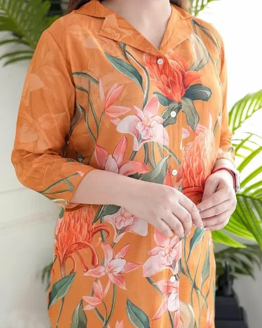 Trendy Flower Printed Co-ord set