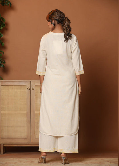 Paisley Play: Light & Lovely Printed Co-ord in Cotton D6253 - kharidari