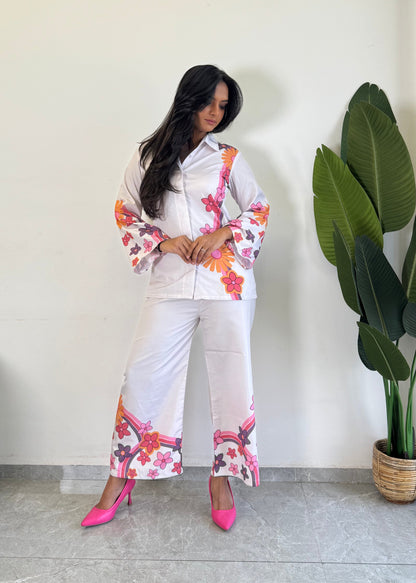 Trendy printed Raymond cotton co-ord set for women