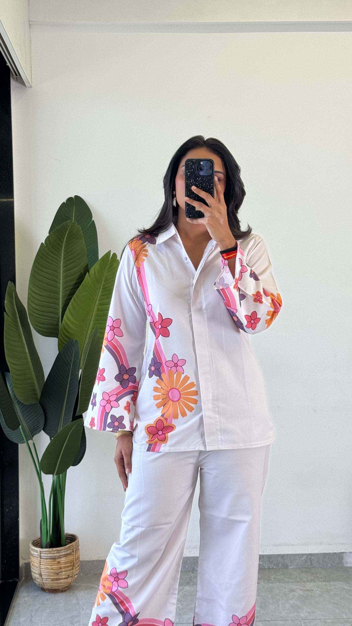 Floral Fantasy Raymond Cotton Co-ord Set –  D6167