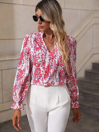 Floral Printed Full Sleeve T-Shirt VT-01163