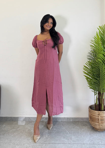 Gorgeous Look Cotton One Piece Dress D6136