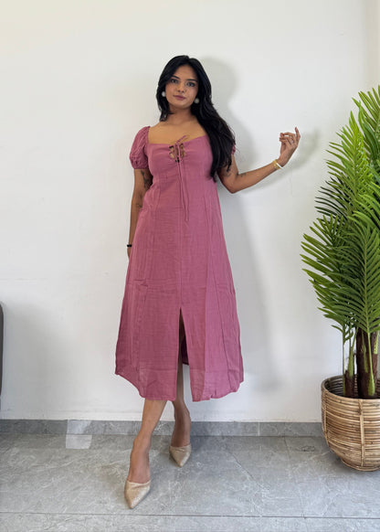 Gorgeous Look Cotton One Piece Dress D6136