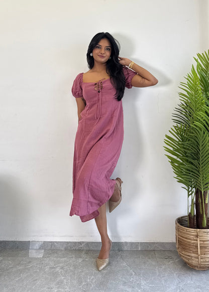 Gorgeous Look Cotton One Piece Dress D6136