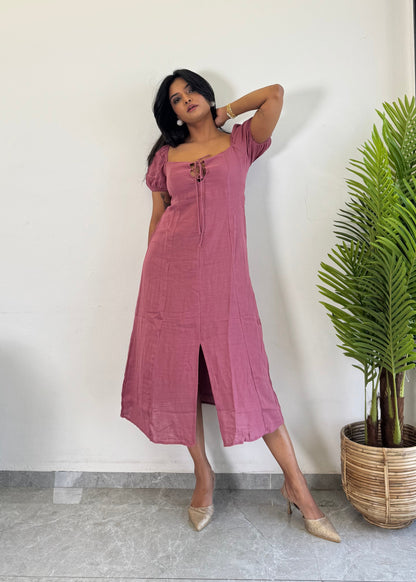Gorgeous Look Cotton One Piece Dress D6136